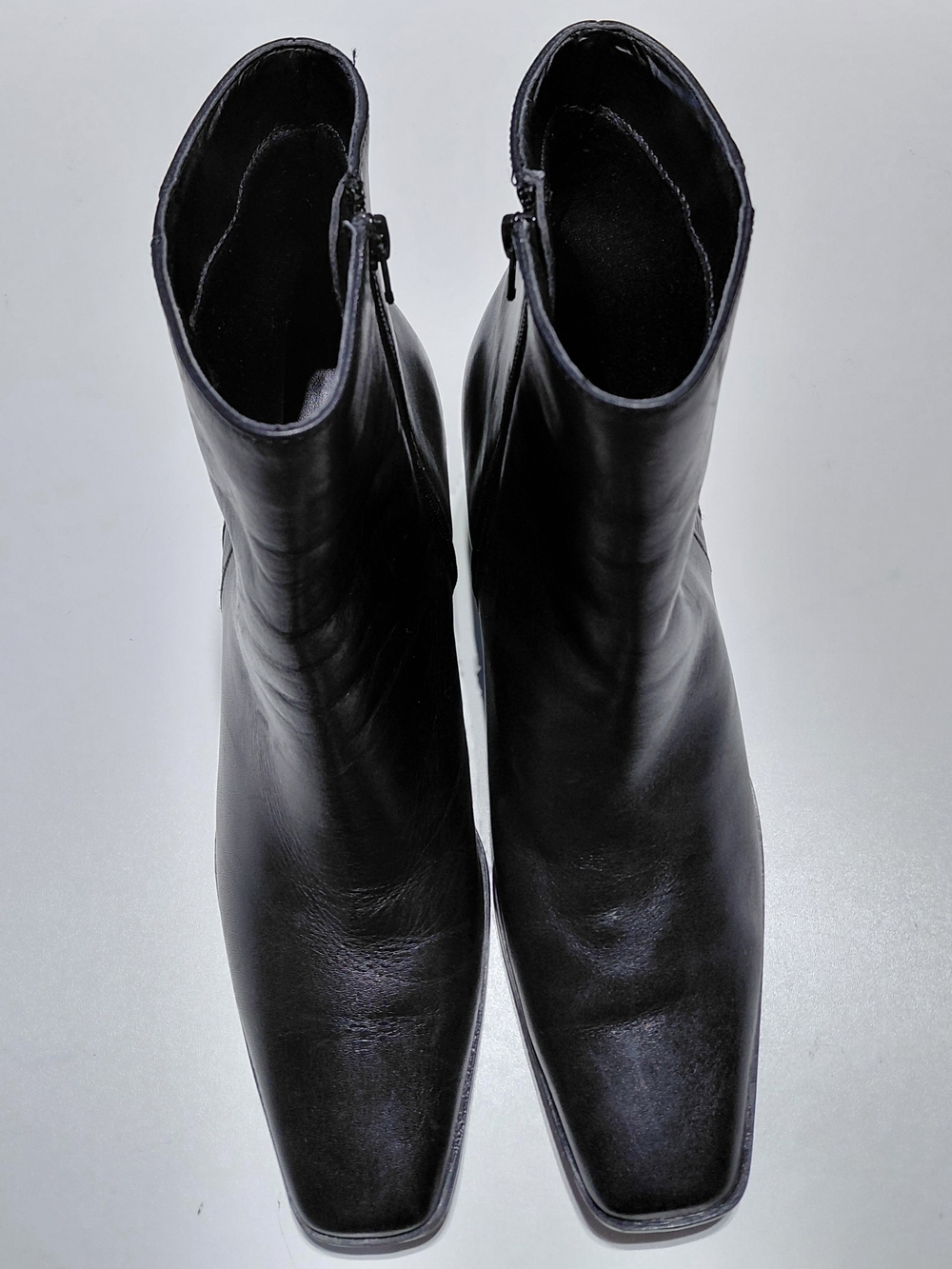 COVINGTON Women's Belinda Black Leather Ankle Boots Size 10M